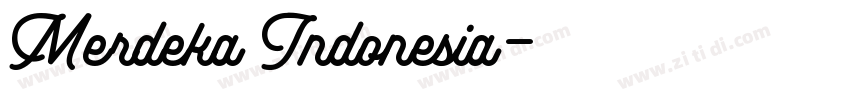 Merdeka Indonesia字体转换